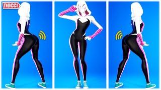 Fortnite THICC 'SPIDER GWEN' SKIN showcased (SEASON 4) ️