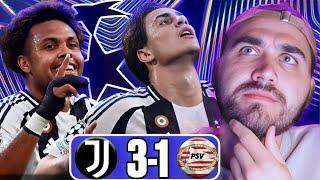 JUVENTUS ARE DANGEROUS | JUVENTUS 3-1 PSV UEFA CHAMPIONS LEAGUE