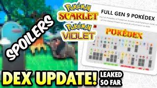 All POKEDEX LEAKS (so far) for Pokemon Scarlet and Violet!