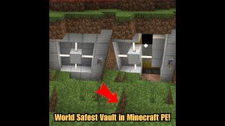 World Safest Vault in Minecraft PE! | Command Creation