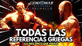 TODAS LAS ÉPICAS REFERENCIAS AL PASADO DE KRATOS EN GOD OF WAR RAGNAROK VALHALLA | Nostalgia pura 