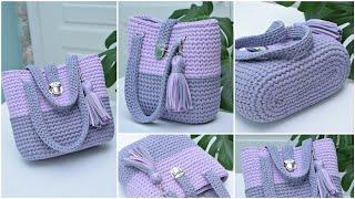The easy crochet pattern and beautiful Deni bag/ Video tutorial for you