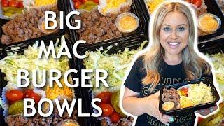 Keto Big Mac Burger Bowl | $15 for 6 Meals | Easy Keto Meal Prep