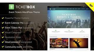 TicketBox – Event Tickets WordPress Theme | Themeforest Website Templates and Themes