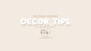 Discord Server DECOR TIPS !! 
