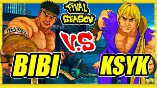 SFV CE  Bibi (Ryu) vs Ksyk (Ken)  Ranked Set  Street Fighter 5