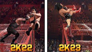 Best Extreme FINISHERS in WWE 2K22 Vs. WWE 2K23!