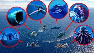 DRONE CATCHES ALL SEA MONSTERS (BLOOP, EL GRAN MAJA, SEA EATER, KRAKEN and MORE...) Full Movie