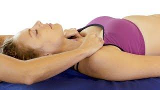 Massage Tutorial For Neck, Chest & Head, Soft Speaking with Relaxing Music