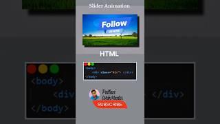 Animated Image Slider Using HTMLCSS JavaScript #frontend  #coding #slideshow  #newshorts #viral