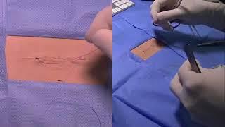 Suturing demonstration - Dr. Charles Kuntz