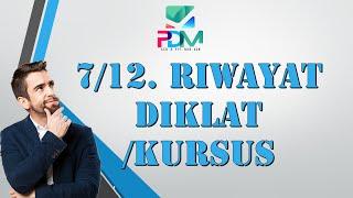 7/12  Riwayat Diklat