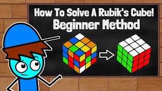 How To Solve A Rubik's Cube (Beginner Method) | Cubeorithms