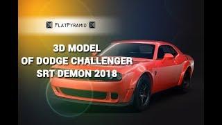 3D Model of Dodge Challenger SRT Demon 2018 Review