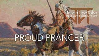 Proud Prancer: Native American Oil Painting Time Lapse