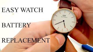 Easy Snap-off Back Watch Battery Replacement (Daniel Wellington)