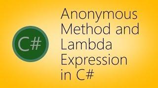 Anonymous Method and Lambda Expression in C# an Introduction with Example