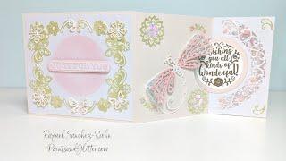 Tonic Studios Designer Series Dragonfly Easel Dies / Z-fold Card