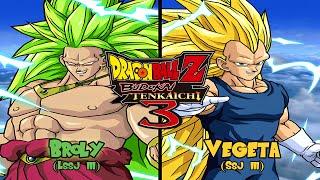 LSSJ3 Broly VS SSJ3 Vegeta - DBZ Budokai Tenkaichi 3 [Mods]