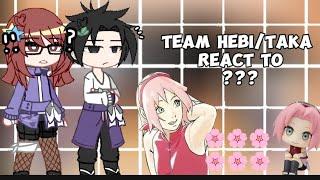 team taka/hebi react to ??? ||  Sasusaku || lazy. || repost