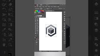 Isometric Logo Design in Illustrator #shorts #illustrator