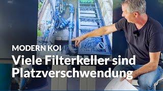 Einfach den Filterkeller zum Bürstenfilter umgebaut | Modern Koi Blog #6886