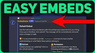 The EASIEST Way to make Discord Embedded Messages!