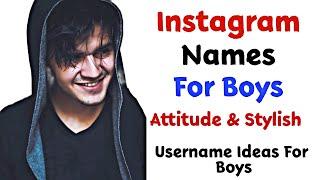 TOP 20 Instagram names for boys attitude| Instagram username ideas for boys 2023 