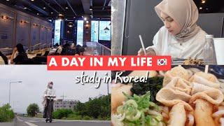 A DAY IN MY LIFE  LIFE IN KOREA  DAILY VLOG: KULIAH DI KOREA  STUDY CAFE, MAKAN SIANG, ETC
