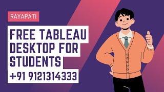 How to Download and install Tableau Public | Free Tableau Desktop for Students | Rayapati