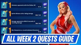 Fortnite Complete Week 2 Quests - How to EASILY Complete Week 2 Challenges in Chapter 5 Season 4