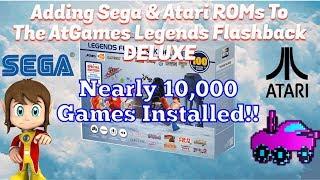 Adding Sega & Atari ROMs To AtGames Legends Flashback DELUXE, 10K GAMES?!