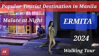 Popular Tourist Destination in Ermita, Malate at Night.