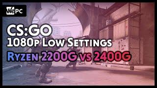 AMD Ryzen 3 2200G vs 2400G | CS:GO | Low Settings | WePC Gaming Benchmark