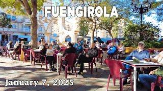 Fuengirola January 7, 2025 Town Walking Tour Malaga Costa del Sol Spain [4K]