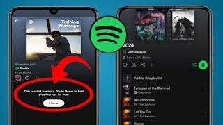 Spotify Playlist Empty error 2025 | How To Fix Spotify Playlist Empty Problem | Spotify Not Working