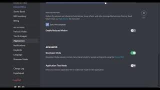 How to enable developer mode in Discord?