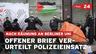 Freie Universität Berlin: Heftige Debatte um Räumung von Pro-Palästina-Protestcamp