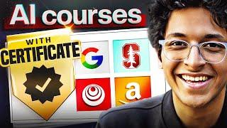 TOP 5 AI COURSES For Beginners (w/ Certificates) [2025] | Ishan Sharma