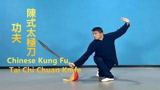 中國功夫陳式太極單刀，黃剛老師Chinese Kung Fu, Tai Chi Chuan Knife