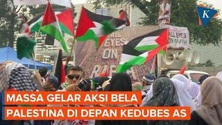 KIBBM Gelar Aksi "All Eyes on Rafah", Massa Padati Kantor Kedubes AS di Jakarta