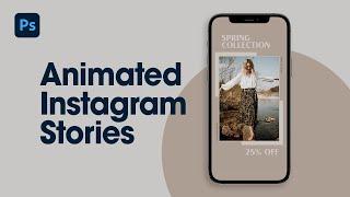 Use Adobe Photoshop's video timeline to create animated social media posts