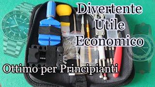 Kit RIPARAZIONE Orologi  Ottimo per DIVERTIRSI con Piccoli Interventi