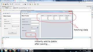 how to fetch or populate data from database to jframe or jtable [SOLVED]- java tutorial #14
