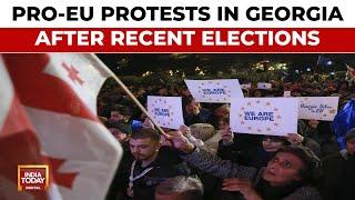 European Lawmakers Join Rally In Tbilisi Urging Georgians To Stay On EU Path