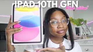 IPAD 10TH GEN  (pink edition)  unboxing+ setup