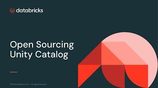 Open Sourcing Unity Catalog