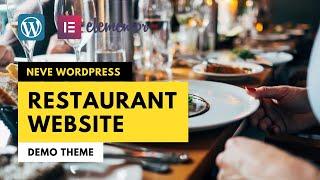 Neve WordPress Theme Restaurant Website|  Neve Theme