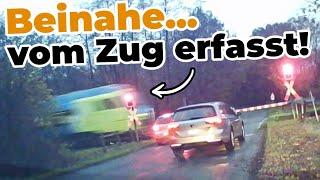 Beinahe vom ZUG erfasst, fatales Überholen & viele nervöse Drängler #254 #GERMANDASHCAM