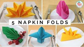 FIVE Napkin Folding Tutorials & Folding Napkin Techniques - As Seen on The Rachael Ray Show!